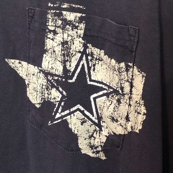 Blue Dallas Cowboys Authentic Pocket Graphic Tee, Size L - Picture 2 of 3
